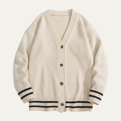 Casual Men's V Neck Knit Cardigan Sweater