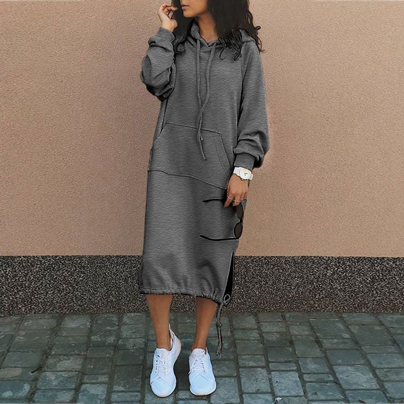 Comfy Autumn Ladies Sweat Dress