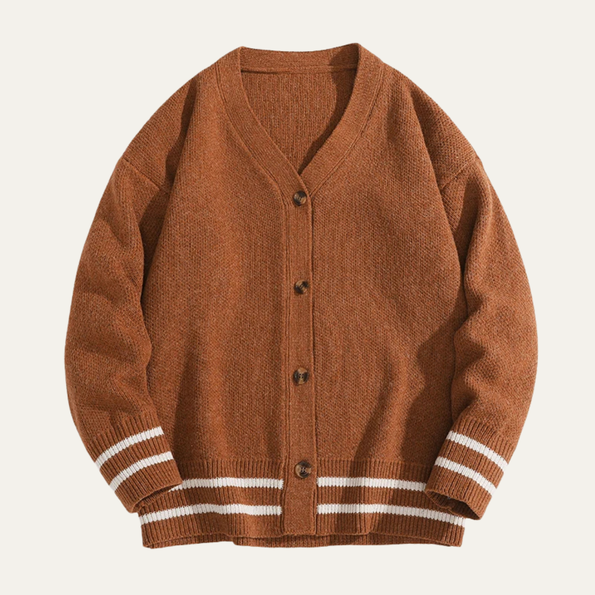 Casual Men's V Neck Knit Cardigan Sweater