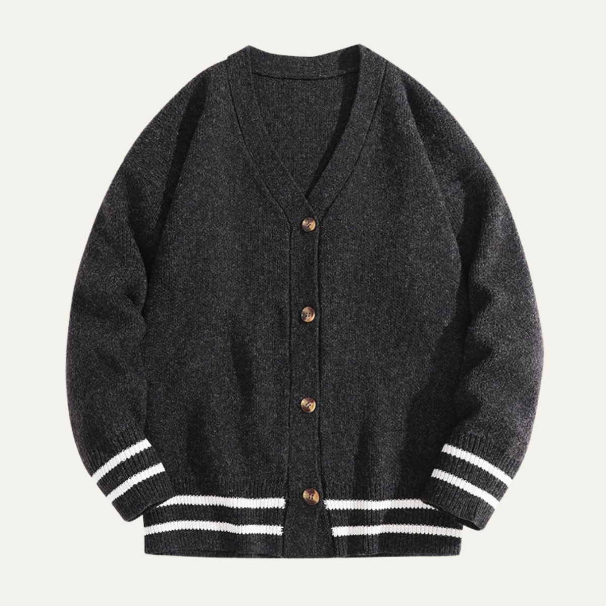 Casual Men's V Neck Knit Cardigan Sweater