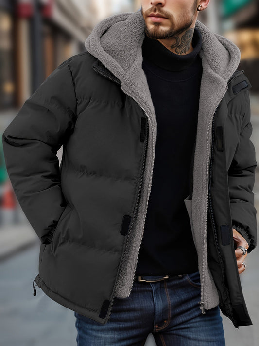 Warm Insulated Mens Puffer Coat - OutfitLondon