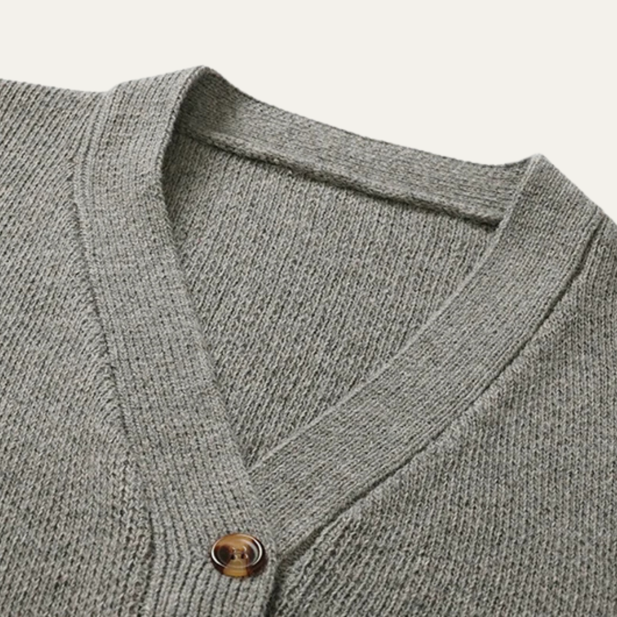 Men's Classic Striped Crew Neck Sweater Cardigan