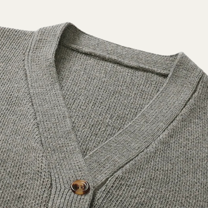 Casual Men's V Neck Knit Cardigan Sweater