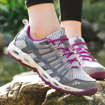 Unisex -New Mesh Lace Up Outdoor Hiking Sneakers