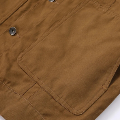Rugged Men's Classic Canvas Bomber Jacket