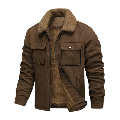 Warm Fleece Lined Men's Parka Jacket