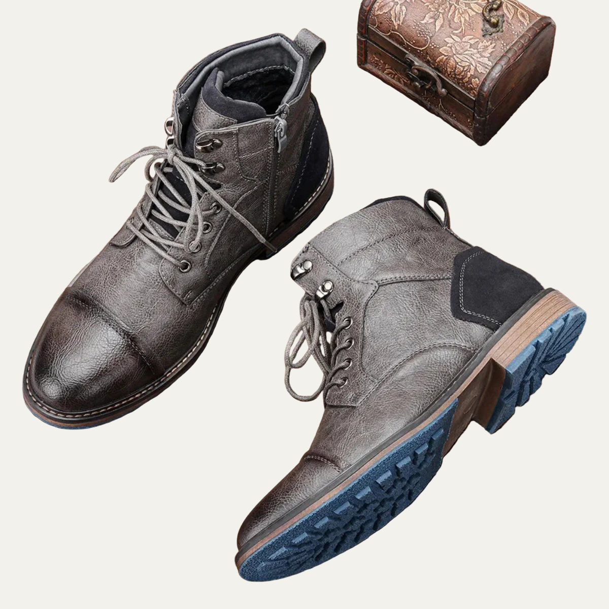 Rugged Leather Military Boots