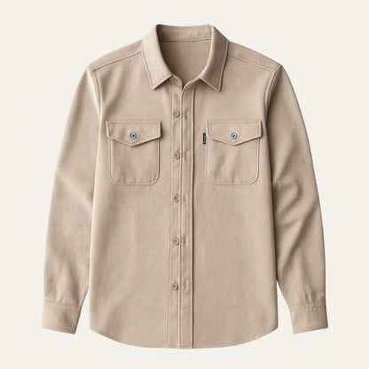 Relaxed Fit Mens Casual Shirt Jacket