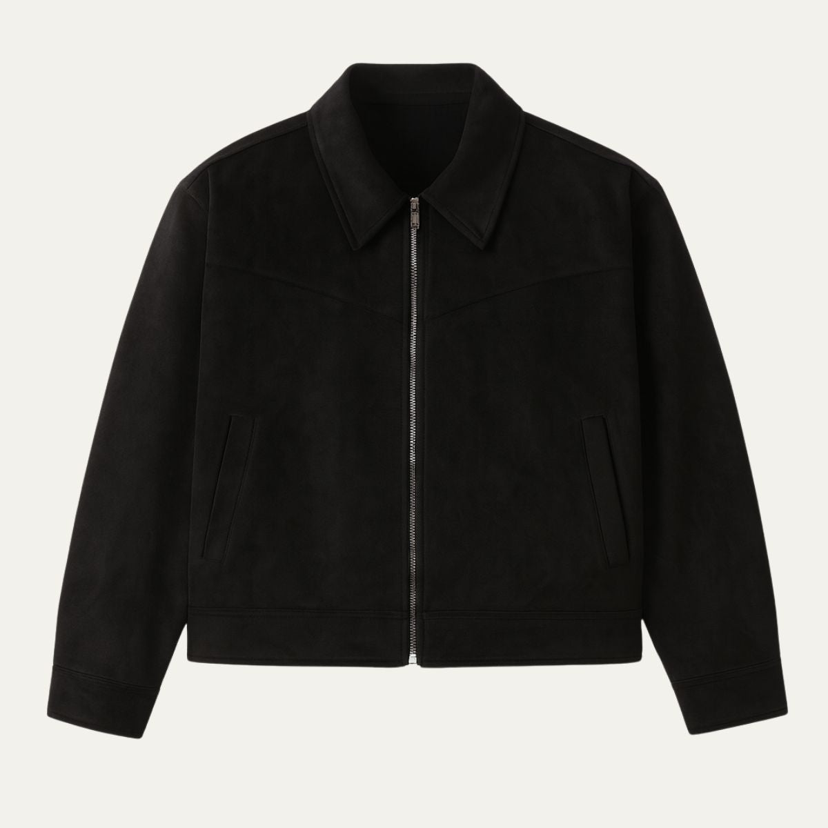 Premium Suede Leather Bomber Jacket for Men