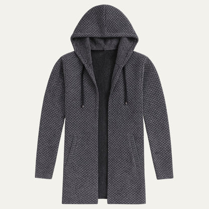 Relaxed Fit Mens Long Cardigan Sweater Coat - OutfitLondon