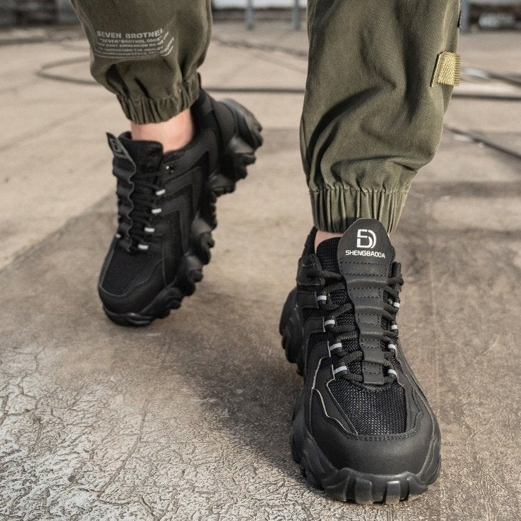 Unisex Orthopedic Shoes Indestructible Solid Sole Reflective Safety Sneakers