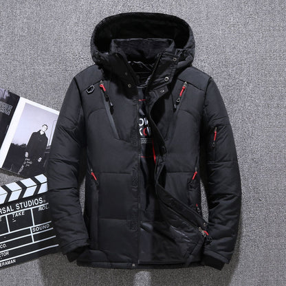 Insulated Water Resistant Men's Down Filled Parka Coat