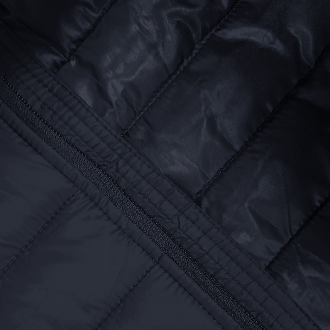 Warm Puffer Coat for Men with High Collar
