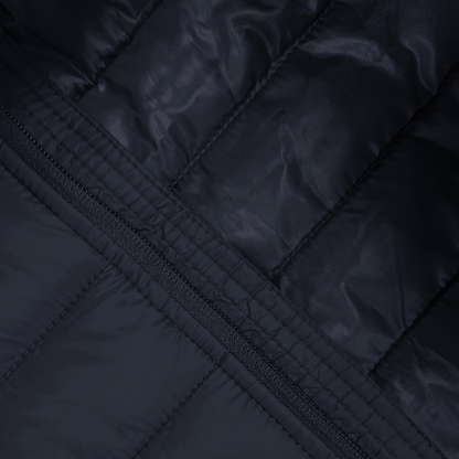 Warm Puffer Coat for Men with High Collar