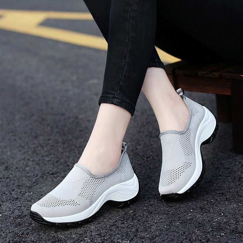 Casual Slip on Comfortable Orthopedic  Breathable Single Shoes
