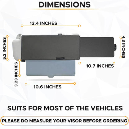 Polarized Sun Visor Extender for Car – Anti-Glare Windshield Sunshade
