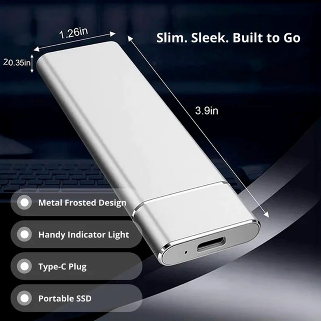 Portable SSD for Large Storage – 5TB External Drive with Lightning-Fast Transfer Speeds