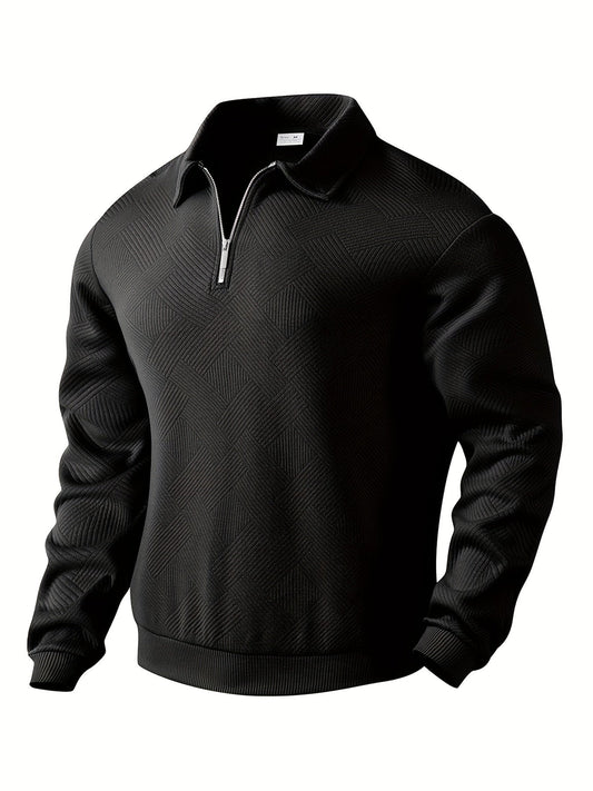 Cozy Fleece Pullover Sweater with Neckline and Snowflake Design - OutfitLondon