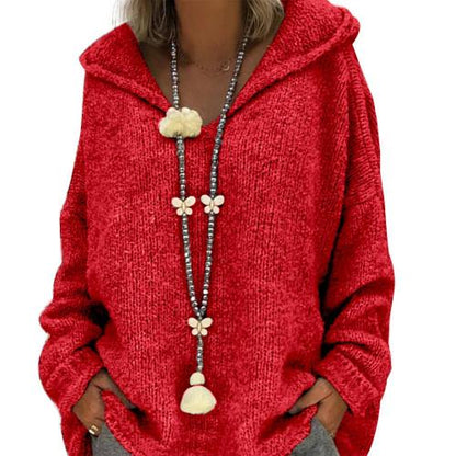 Soft Cozy Women's Hooded Sweater