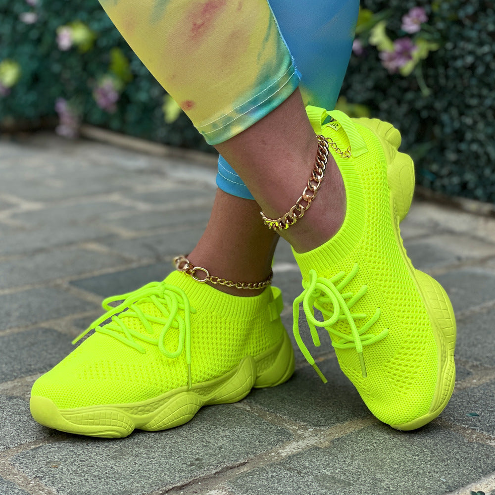 Women's Comfortable Breathable Lace-Up Sneakers