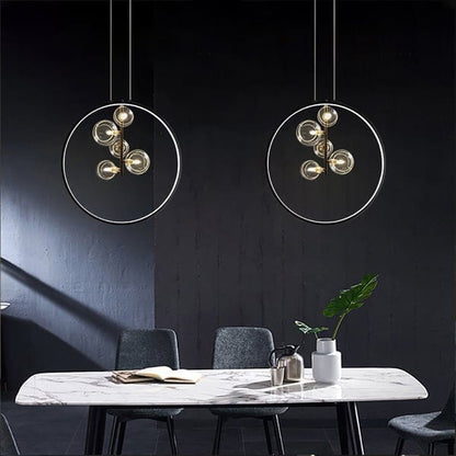 Sleek Chrome Pendant Ceiling Light