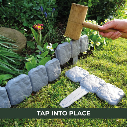 Lawn Edging Pack Cobbled Stone Pack 10