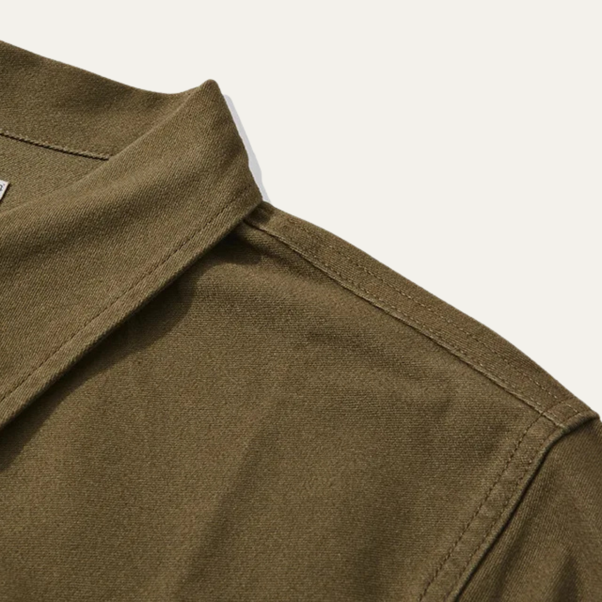 Durable Men's Cotton Work Jacket with Multiple Pockets