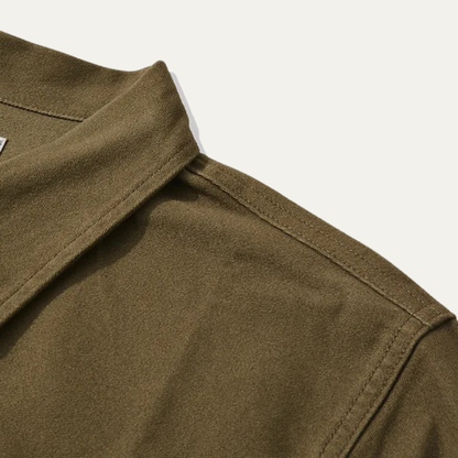 Durable Men's Cotton Work Jacket with Multiple Pockets