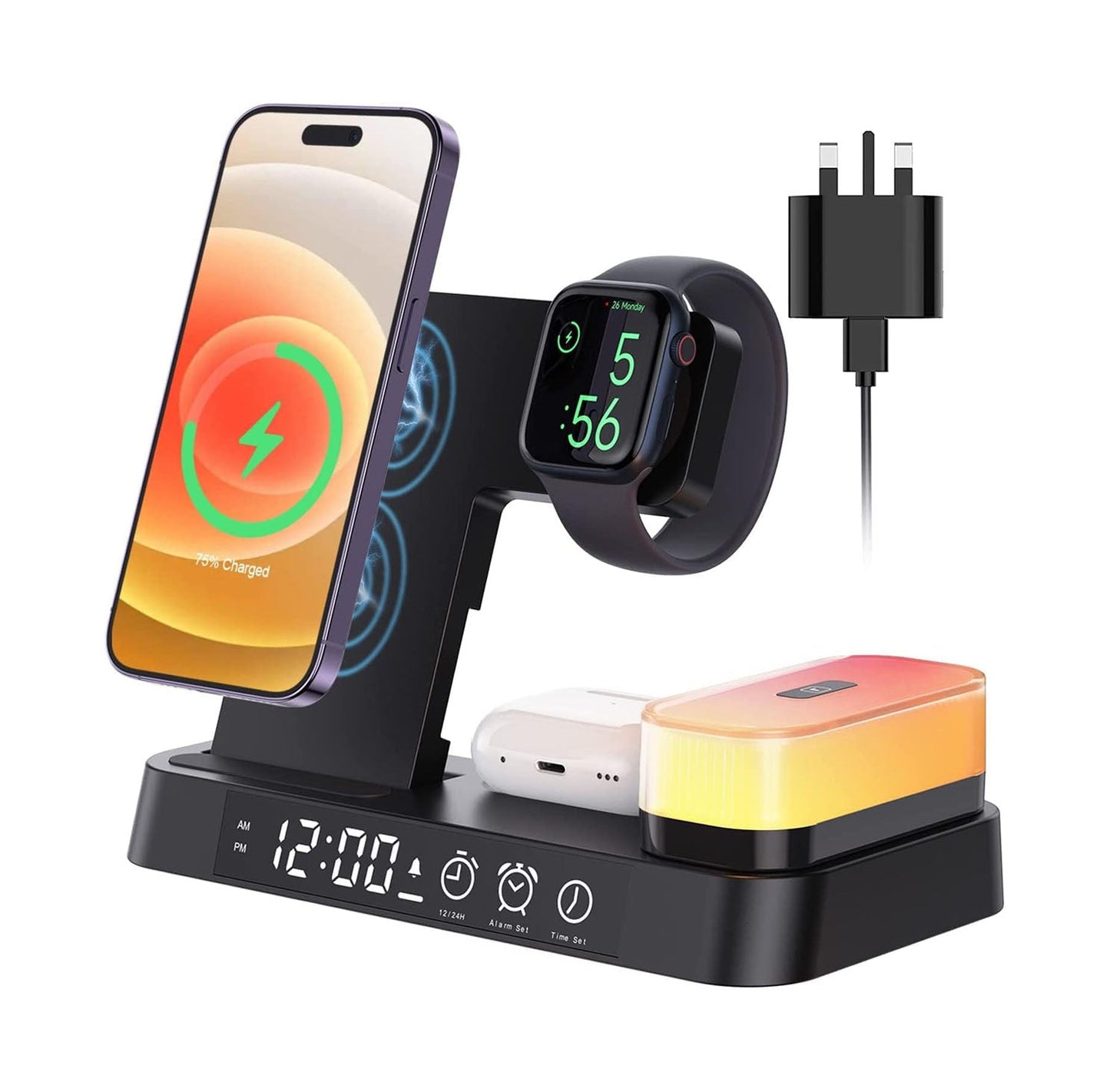 Smart LED Desk Lamp with Wireless Charger - OutfitLondon