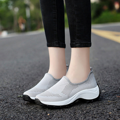 Casual Slip on Comfortable Orthopedic  Breathable Single Shoes