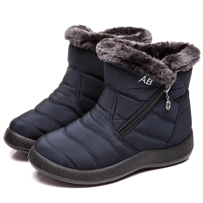 Women Fur Lined Outdoor Orthopedic Snow Boots
