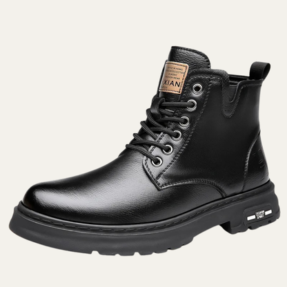 Stylish Men's Brown Leather Ankle Boots - OutfitLondon