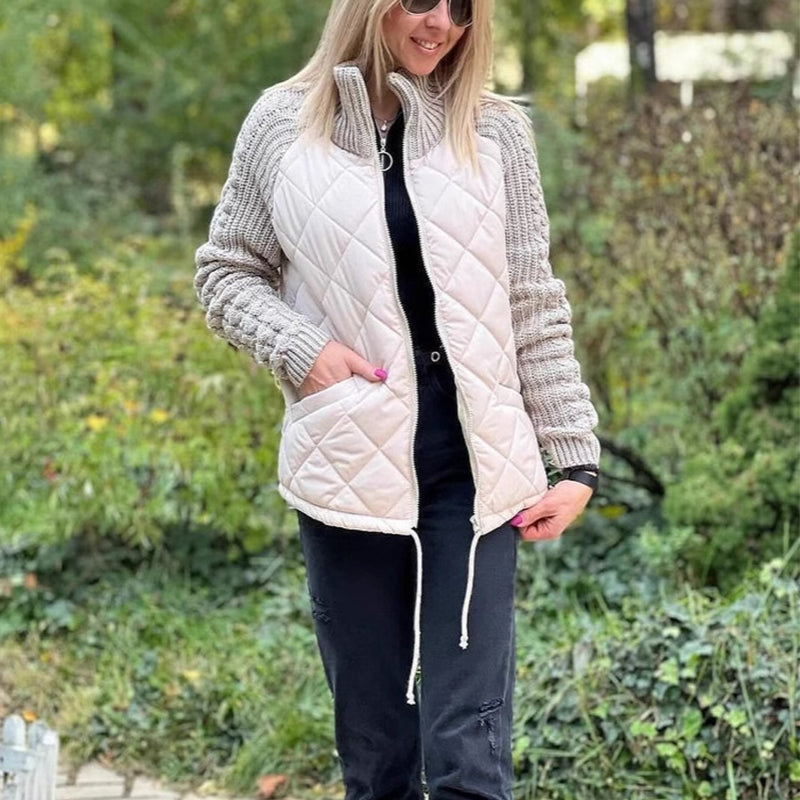 Women's Casual Stand Collar Zipper Jacket