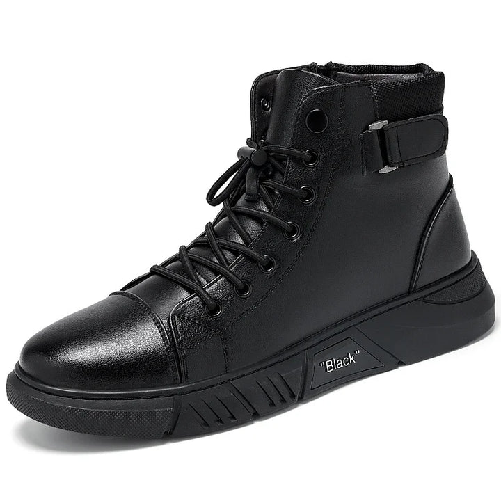 Comfortable Men's Leather Ankle Boots - OutfitLondon