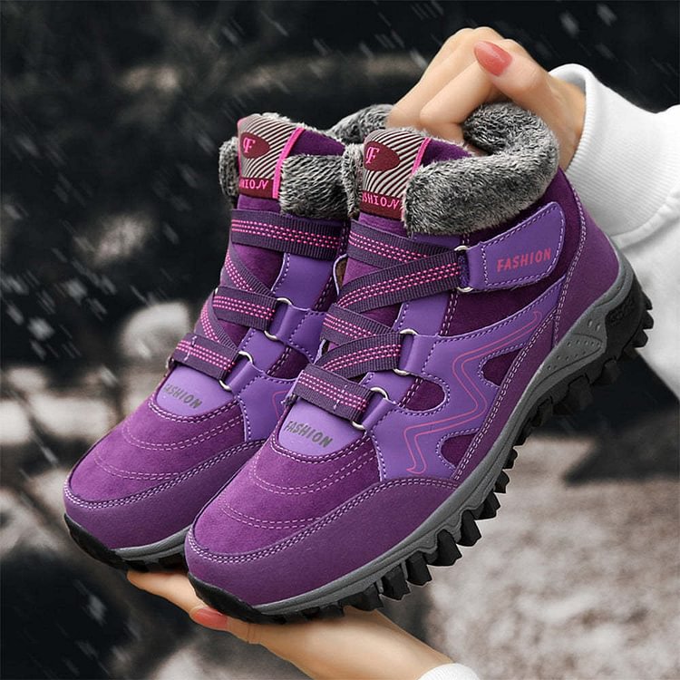 Orthopedic Shoes Anti-collision Velcro Hiking Ankle Sneakers Suede Outdoor