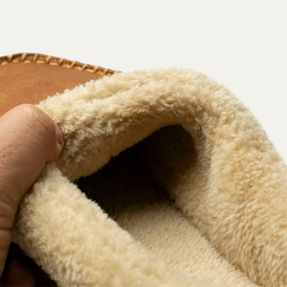 Men's Warm Fleece Lined Moccasin Slippers Shoes