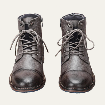 Rugged Leather Military Boots