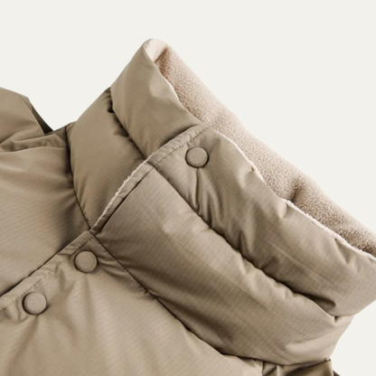 Thermal Men's Down Puffer Coat with High Collar