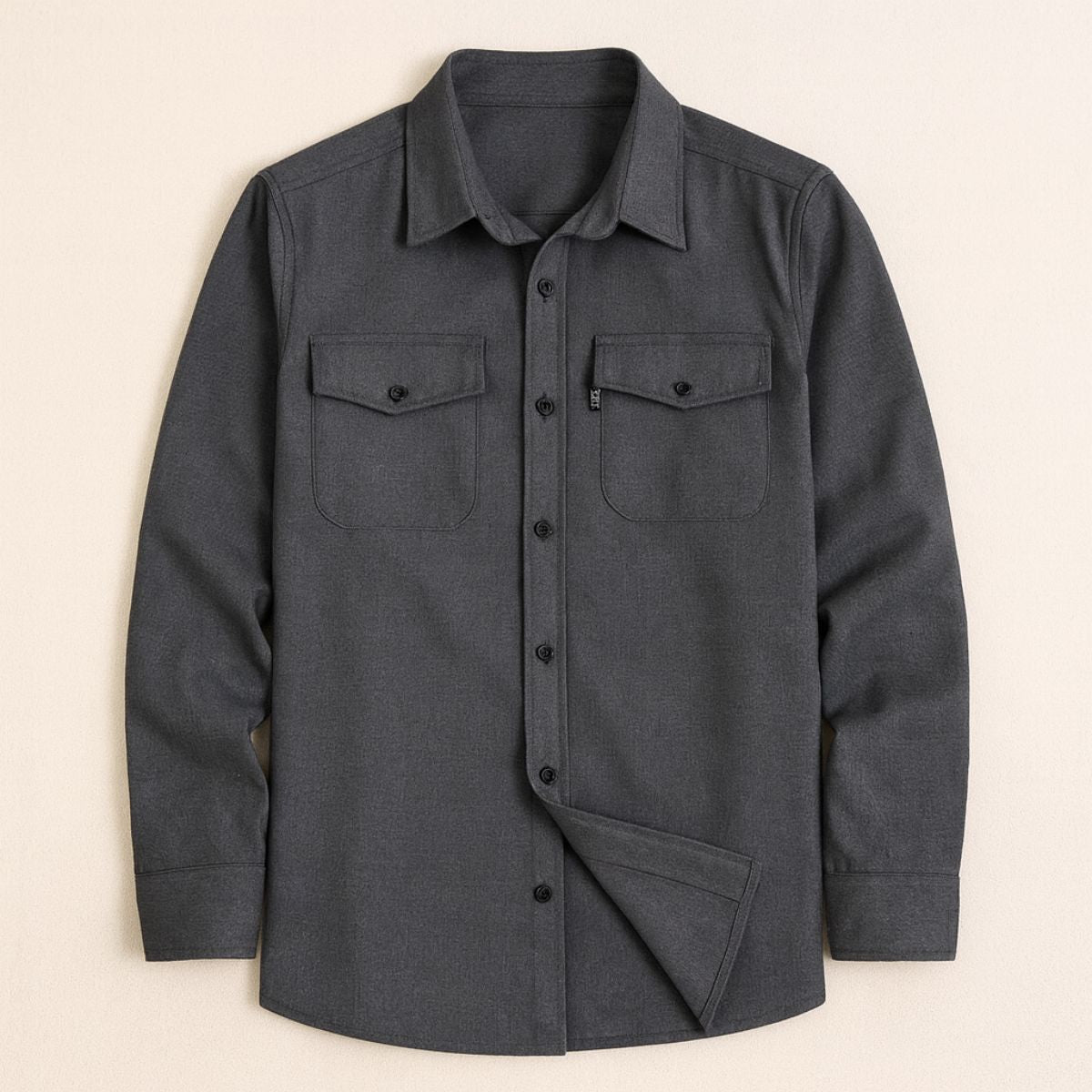 Relaxed Fit Mens Casual Shirt Jacket