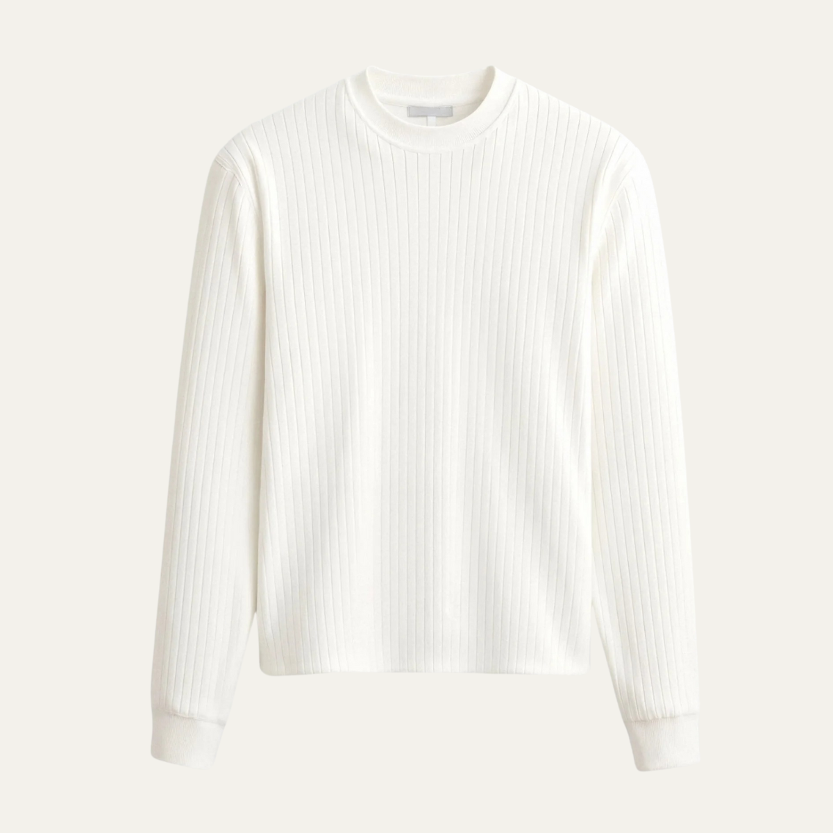 Classic Men's White Cable Knit Sweater - OutfitLondon