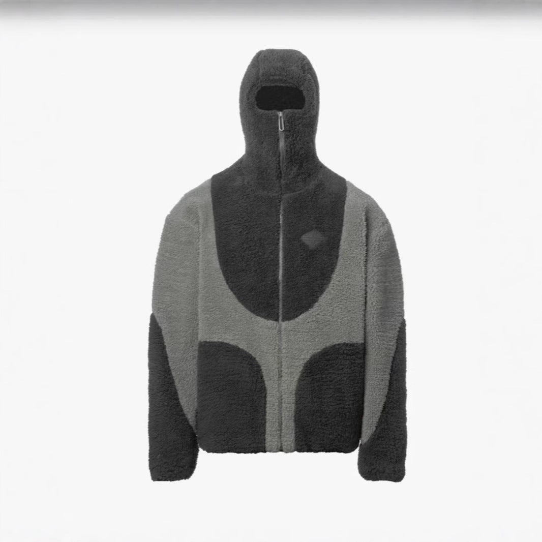 Men's Casual Wool Blend Zip-Up Hoodie
