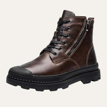Tough Leather High Top Men's Work Boots