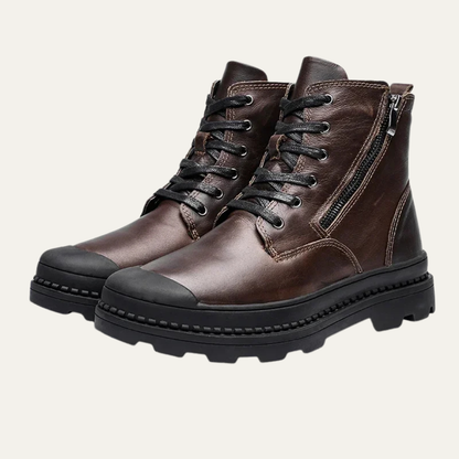 Tough Leather High Top Men's Work Boots