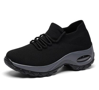 Lace Up Walking Running Shoes Platform Sneakers