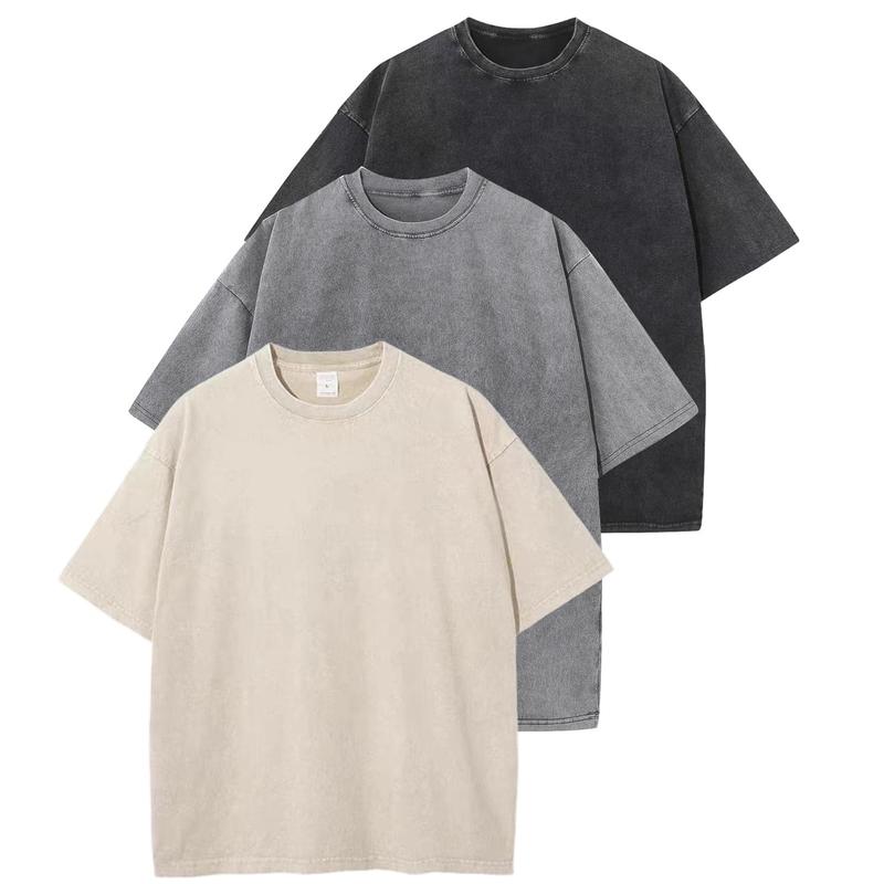Relaxed Fit Casual Tee Shirt 3 Pack Bundle - OutfitLondon