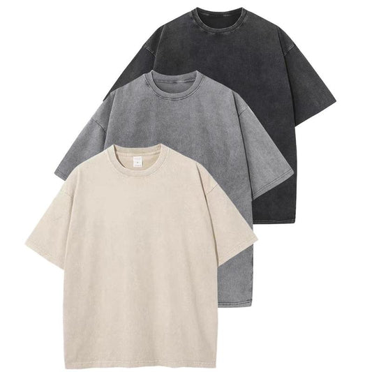 Relaxed Fit Casual Tee Shirt 3 Pack Bundle - OutfitLondon
