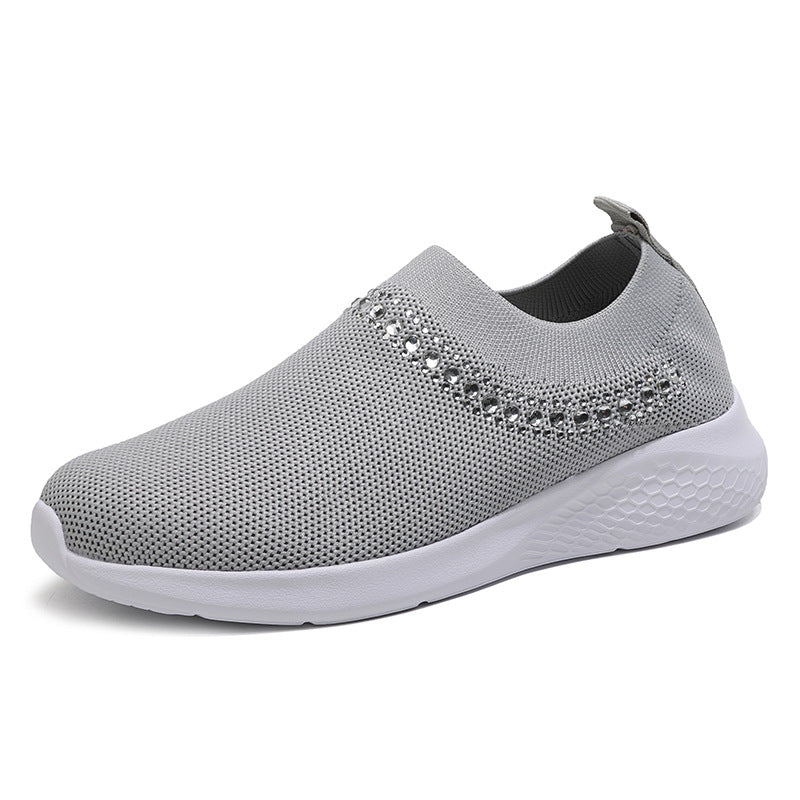 Women's Inlaid Knitting Leisure Comfortable Soft Bottom Shoes