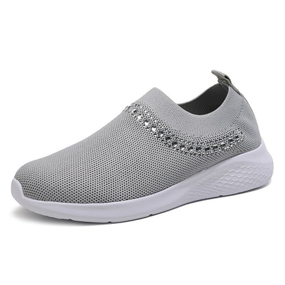 Women's Inlaid Knitting Leisure Comfortable Soft Bottom Shoes
