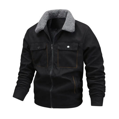 Warm Fleece Lined Men's Parka Jacket
