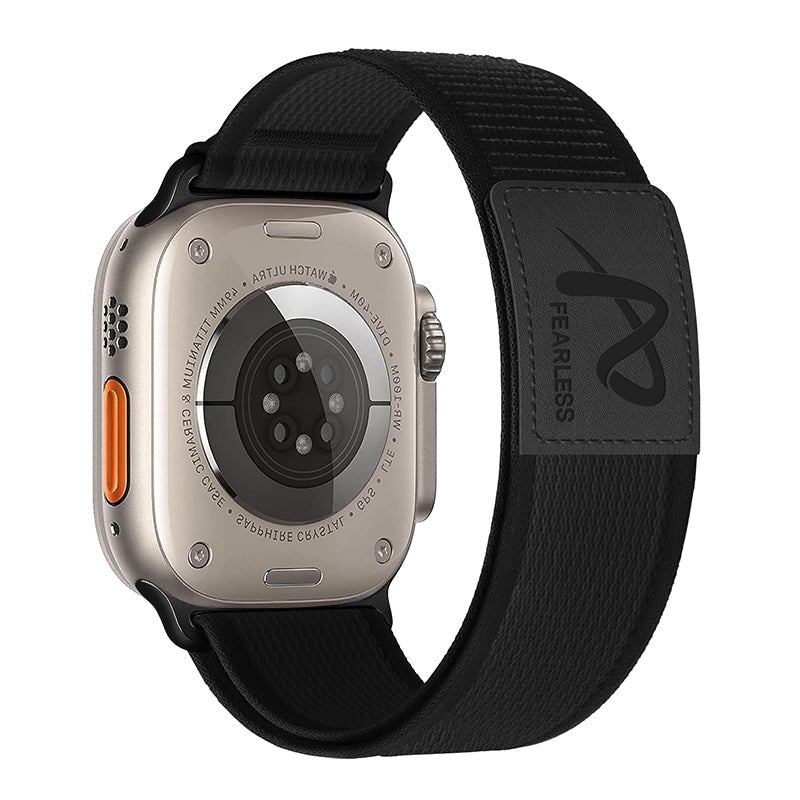 Strong Adjustable Strap for Apple Watch with Leather Accent - OutfitLondon